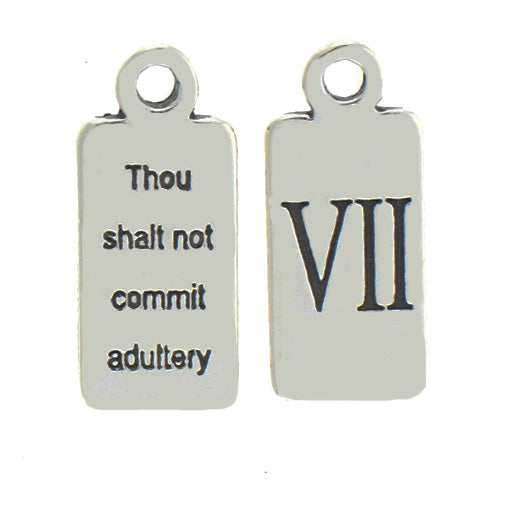 Ten Commandments Charm "VII"