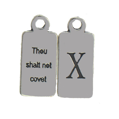 Ten Commandments Charm "X"