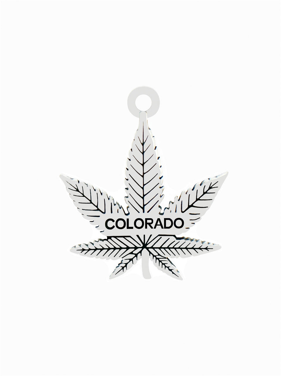 Colorado Marijuana Leaf Charm S/S