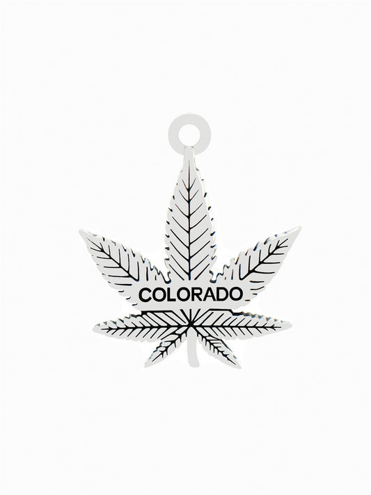 Colorado Marijuana Leaf Charm S/S