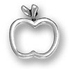 Apple Outline Charm