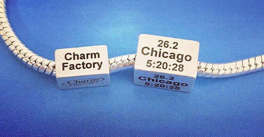 Small Personalized Rectangle Runner Bead Pandora Inspired
