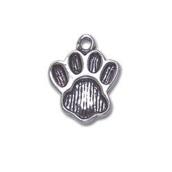 A Large Paw Print Charm