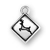 Deer Crossing Sign Charm