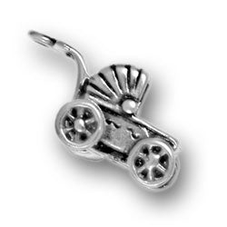 Fancy Baby Carriage Charm