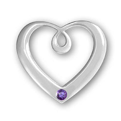 Birthstone Heart Pendant