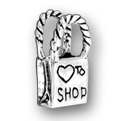 Heart to Shop Shopping Bag Charm