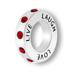January Live Love Laugh Affirmation Ring