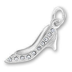 Ladies Shoe Charm with Crystals