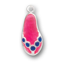 Pink Enamel Flip Flop Charm