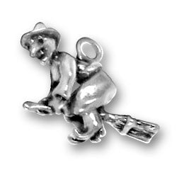 Sterling Silver Witch Charm