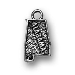 Sterling Silver Alabama Charm