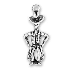 Sterling Silver Cowboy Charm