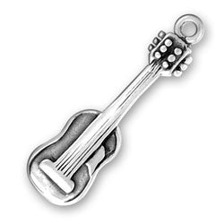 Sterling Silver Guitar Charm