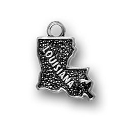 Sterling Silver Louisiana Charm