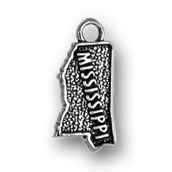 Sterling Silver Mississippi Charm