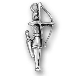 Sterling Silver Sagittarius Archer Charm