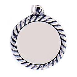 Sterling Silver Disc Charm