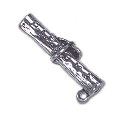 Sterling Silver Rolled Diploma Charm