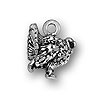 Sterling Silver Turkey Charm