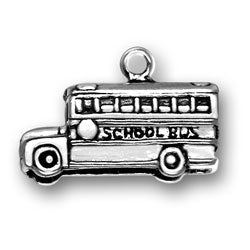 Three Dimensional School Bus Charm