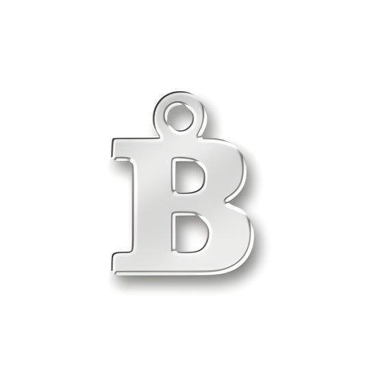 B Letter Charm Alt view.