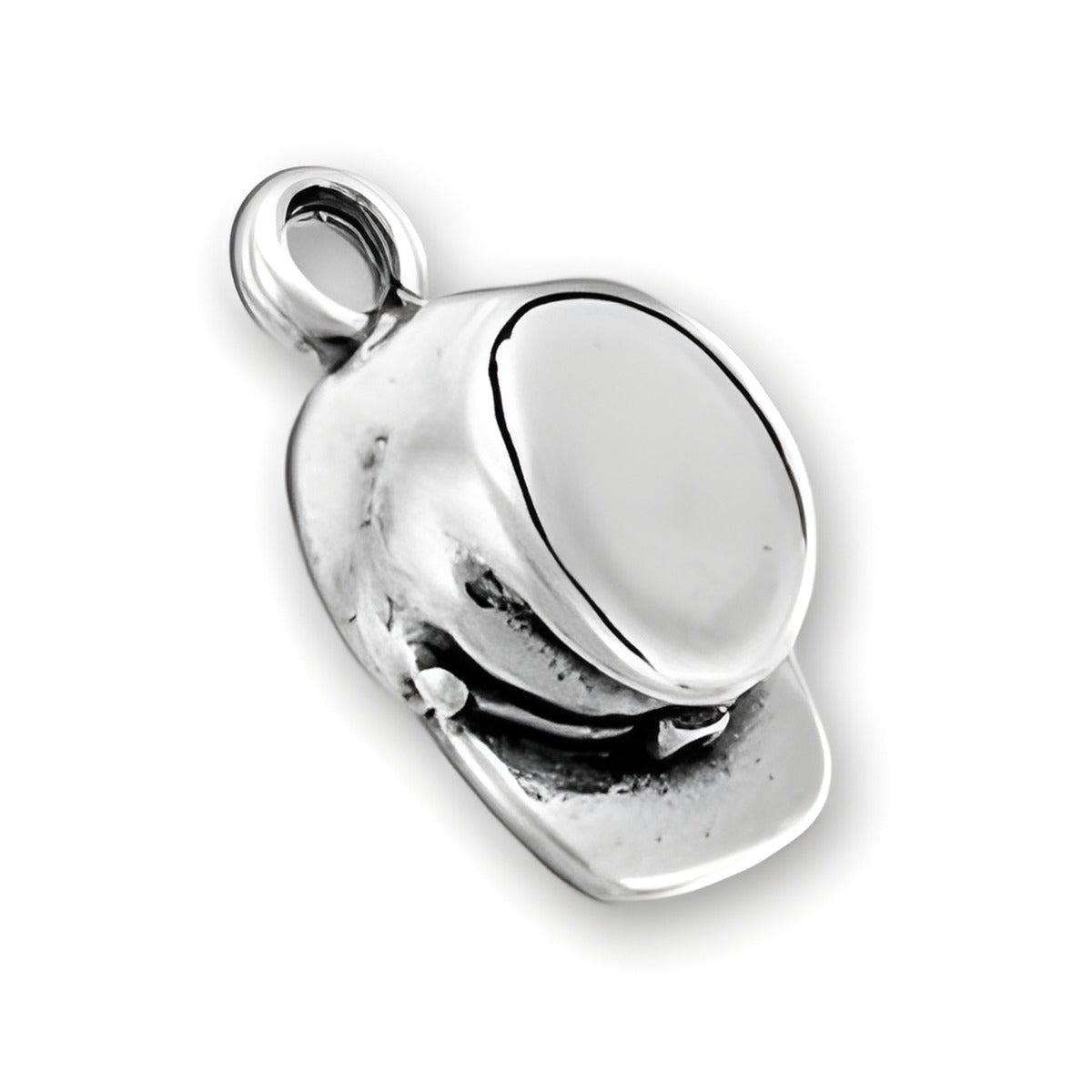 Charm Factory Civil War Cap Charm, made of sterling silver, featuring detailed design of a soldier's cap.