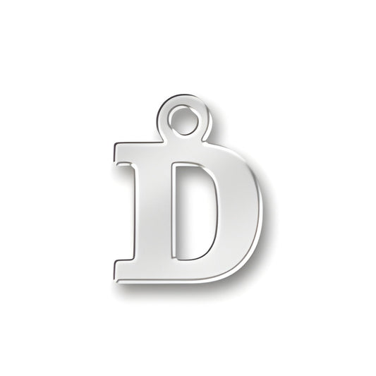 D Letter Charm Alt view.