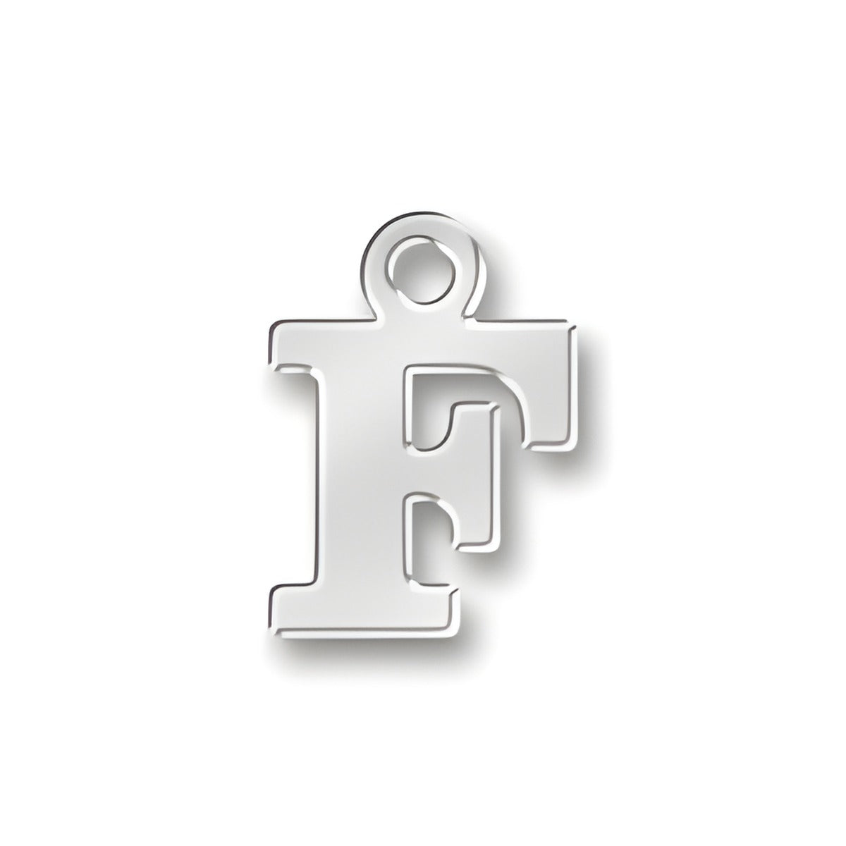 F Letter Charm Alt view.