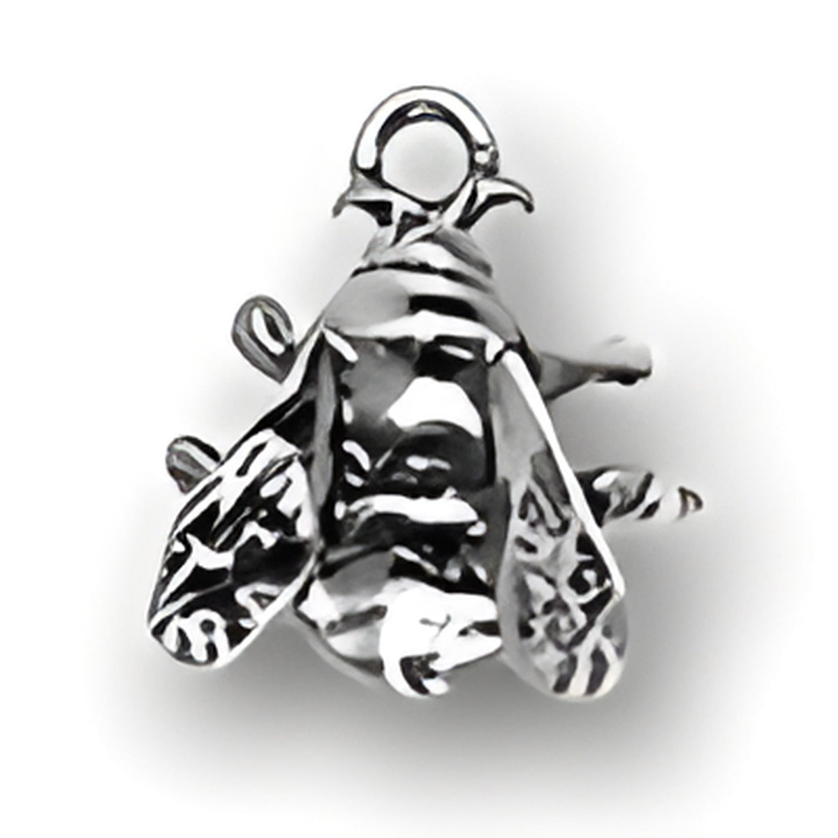 Charm Factory Fly Charm, crafted from silver, featuring intricate detailing of a fly design.