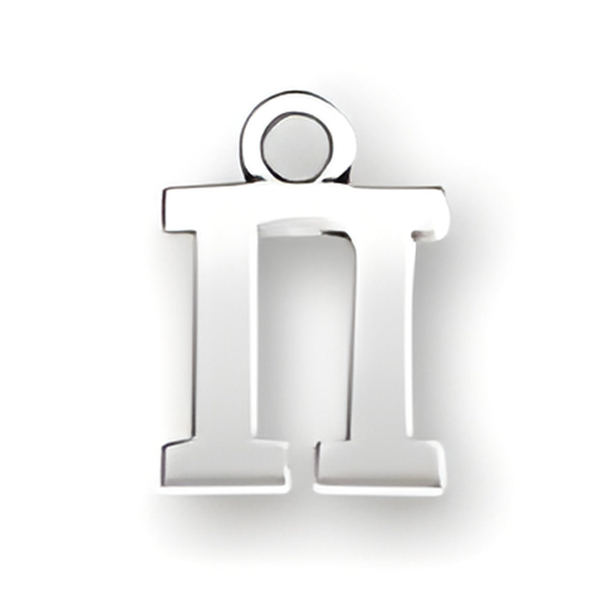 Greek Alphabet Pi Charm Alt view.