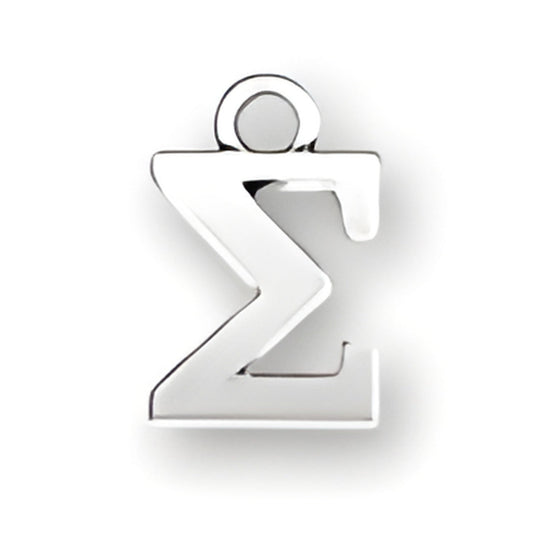 Greek Alphabet Sigma Charm Alt view.