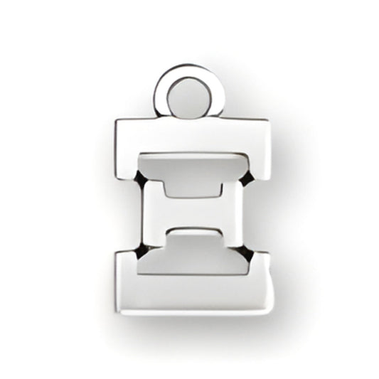 Greek Alphabet Xi Charm Alt view.