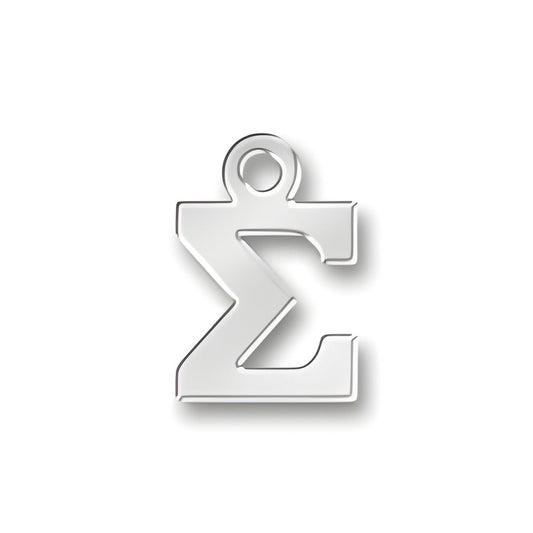 Greek Sigma Charm Alt view.