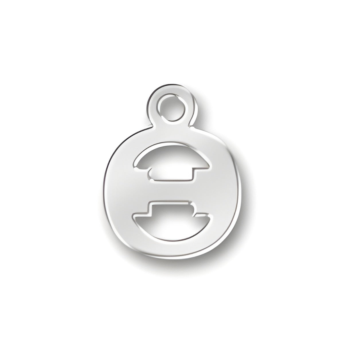 Greek Theta Charm Alt view.