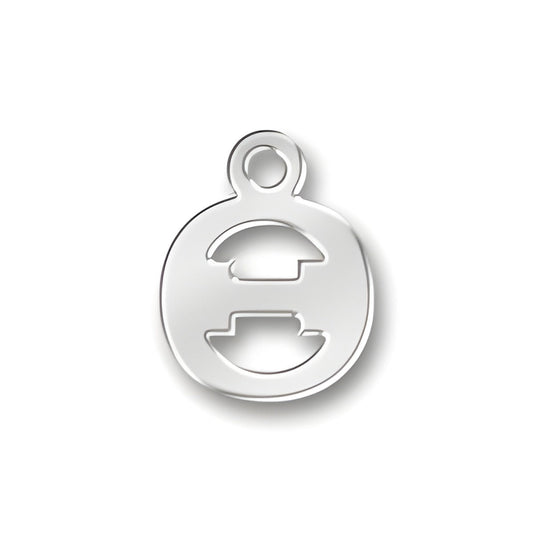 Greek Theta Charm Alt view.