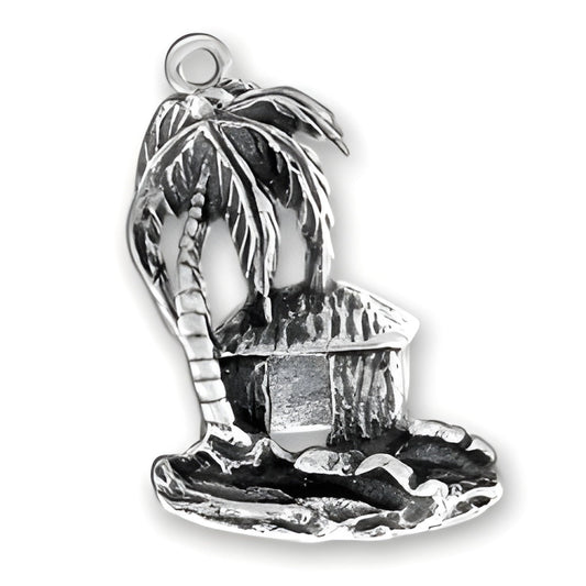 Hawaii Palm Tree Charm Alt view.