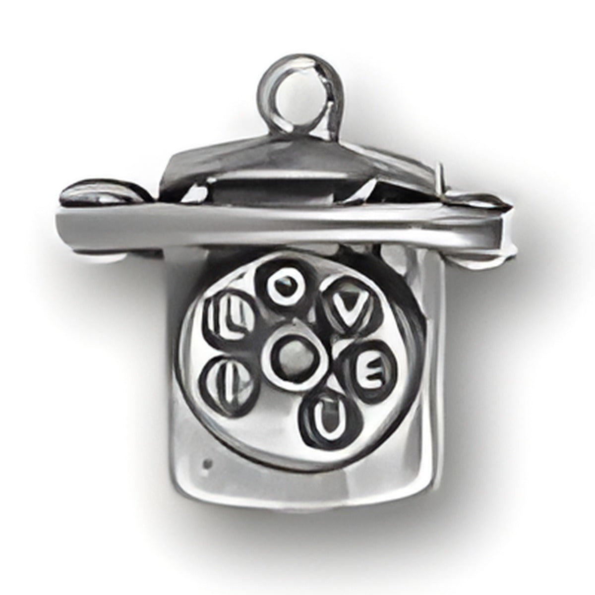I Love U Phone Charm Alt view.