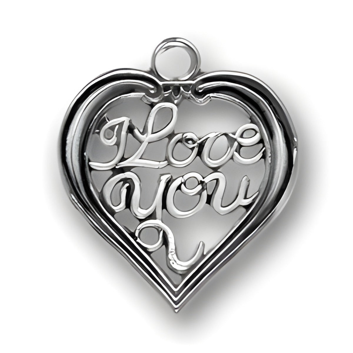 I Love you Heart Charm Alt view.