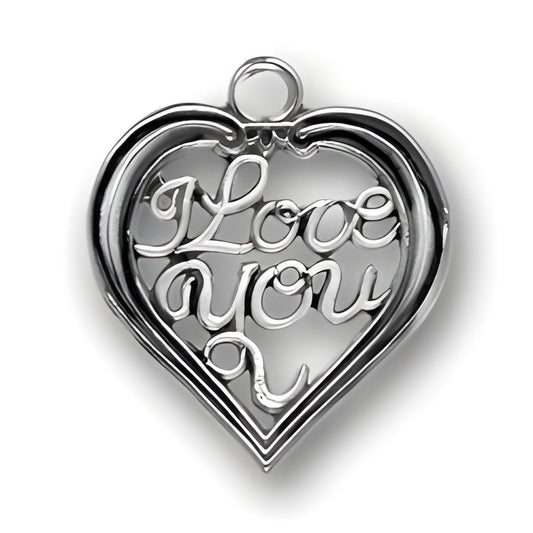 I Love you Heart Charm Alt view.