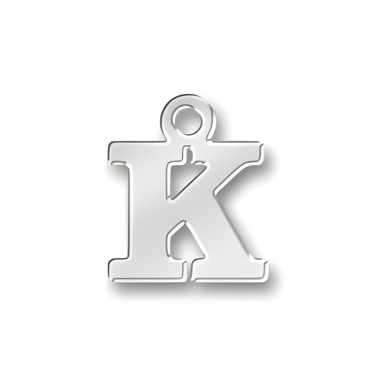 K Letter Charm Alt view.