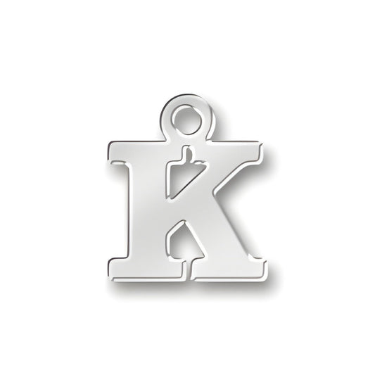 K Letter Charm Alt view.