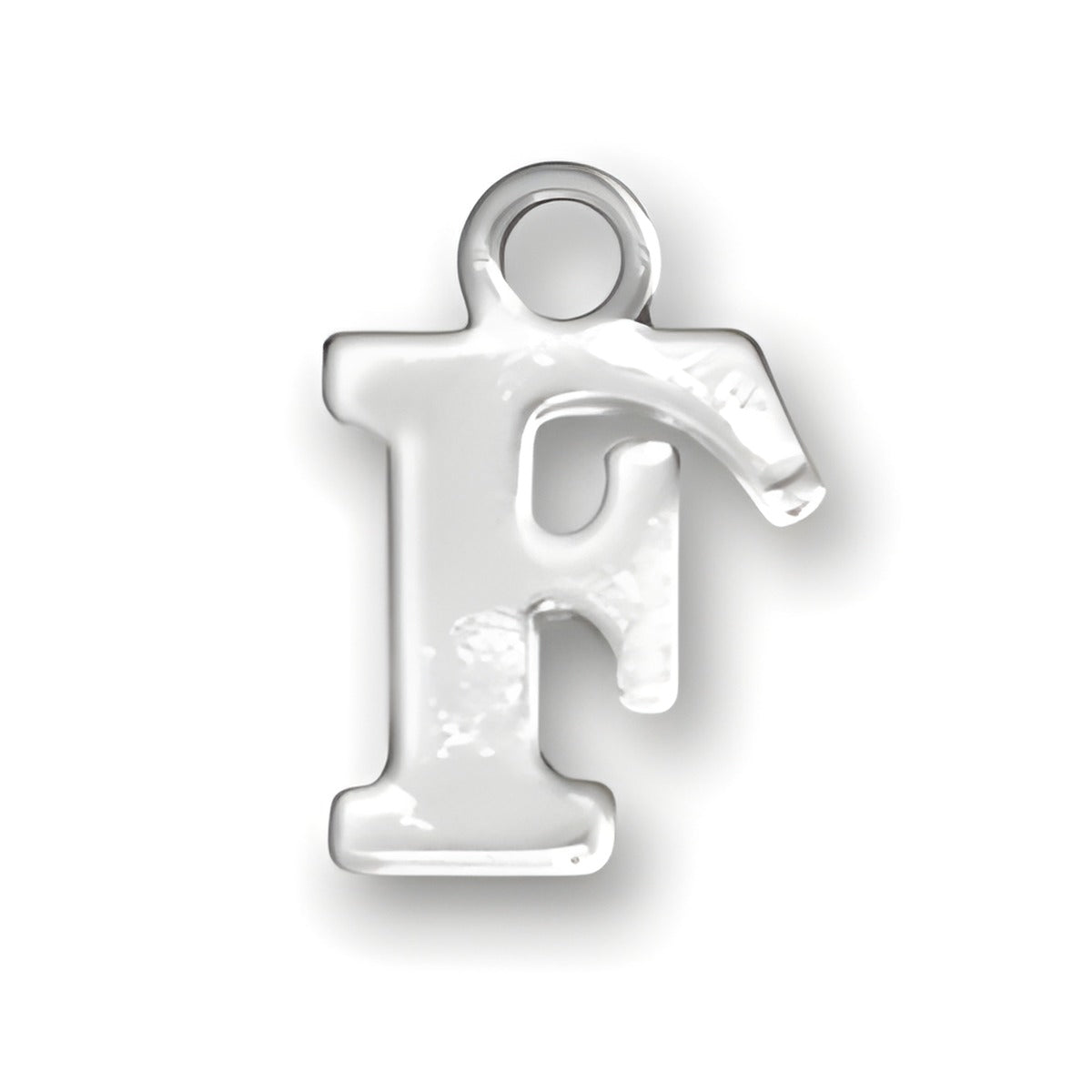 Letter F Charm Alt view.