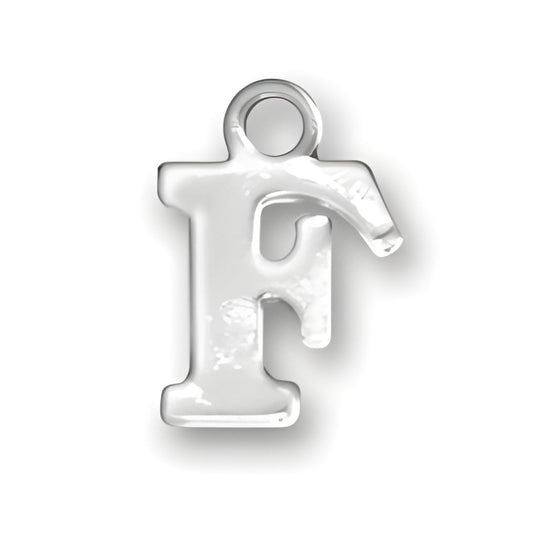 Letter F Charm Alt view.