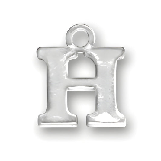 Letter H Charm Alt view.