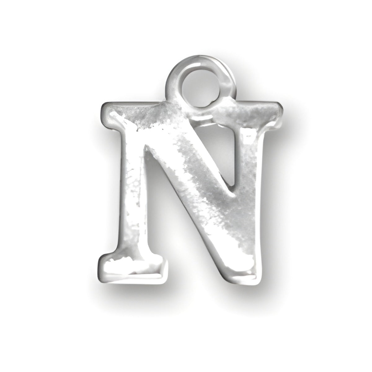 Letter N Charm Alt view.