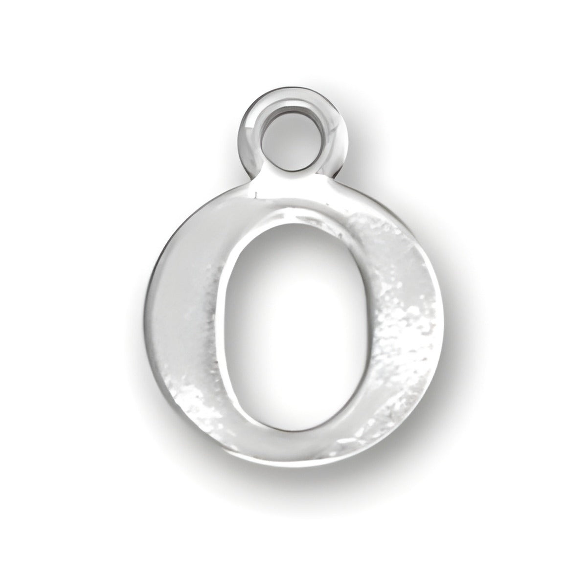 Letter O Charm Alt view.