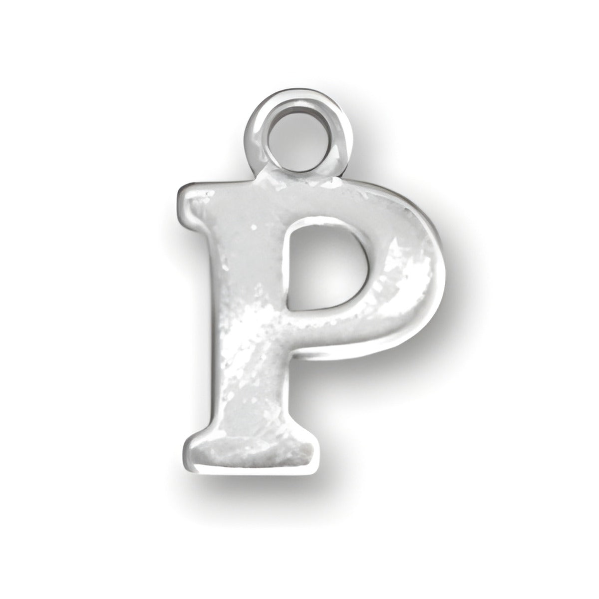 Letter P Charm Alt view.