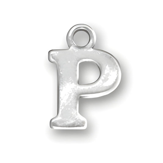 Letter P Charm Alt view.