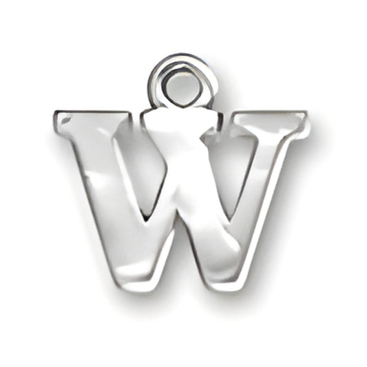 Letter W Charm Alt view.